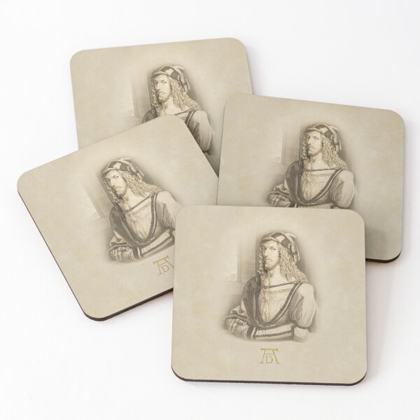 Item preview, Autorretrato y firma de Albrecht Durer designed and sold by bibliotee.