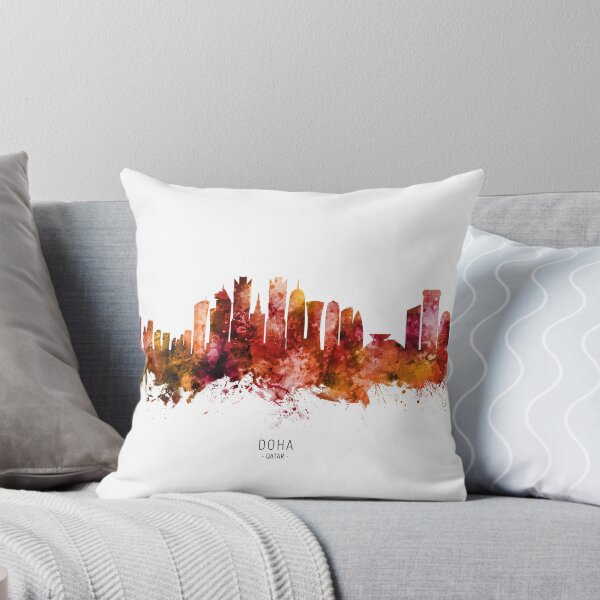 Item preview, Doha Qatar Skyline designed and sold by ArtPrints.