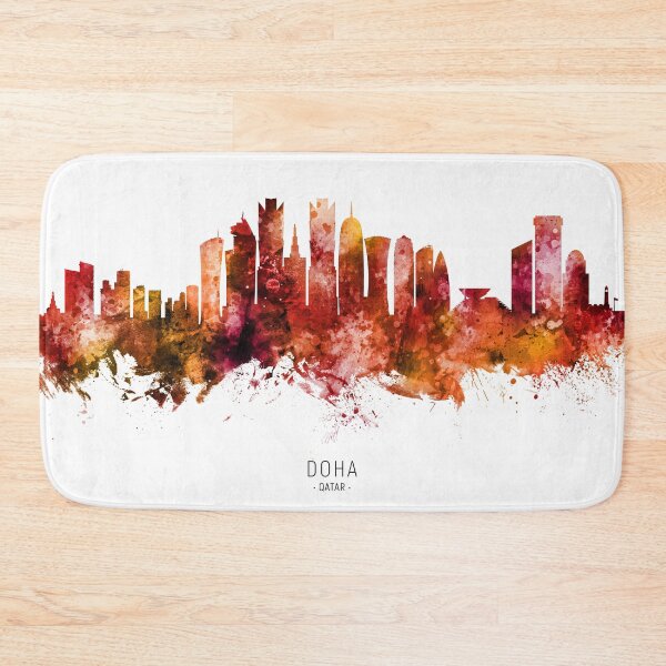 Item preview, Doha Qatar Skyline designed and sold by ArtPrints.