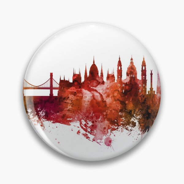 Item preview, Budapest Hungary Skyline designed and sold by ArtPrints.