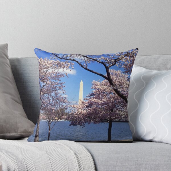 Item preview, Washington Monument Through Cherry Blossoms designed and sold by BravuraMedia.