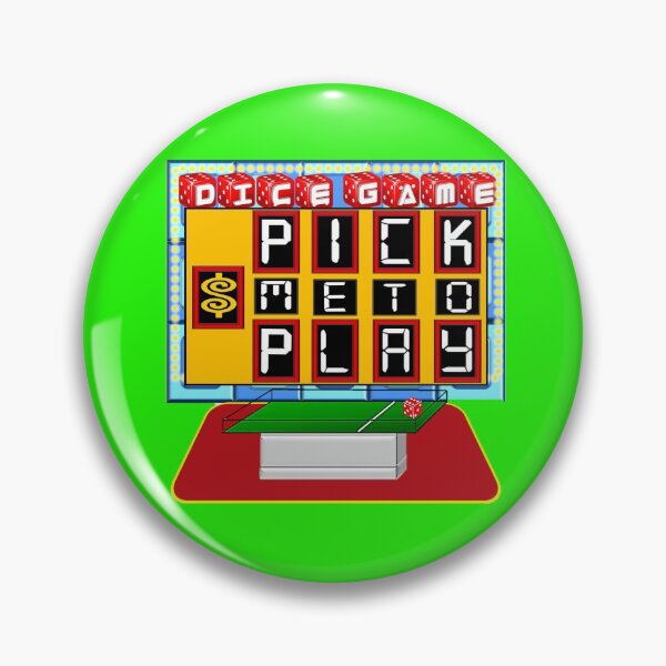 "Game Show TPIR (The Price Is...) Dice Game Pick Me" Pin for Sale by