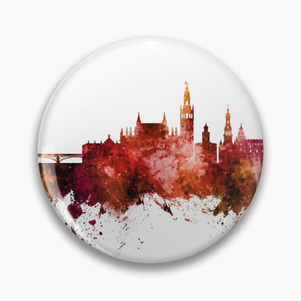 Item preview, Sevilla Spain Skyline designed and sold by ArtPrints.
