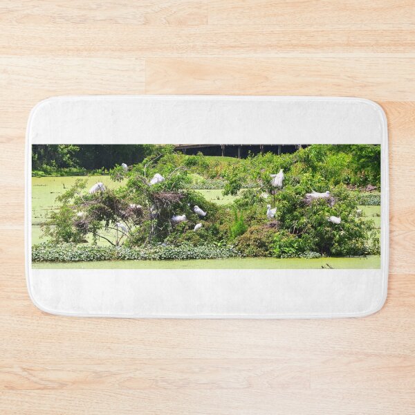 Item preview, Great Egret Island Panorama designed and sold by LisaWootenPhoto.