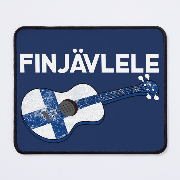 Item preview, Finjävlele Ukulele with flag of Finland designed and sold by DeliriousSteve.