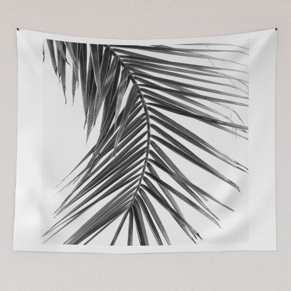 Item preview, Black and white palm leaves designed and sold by Shawa Shop.