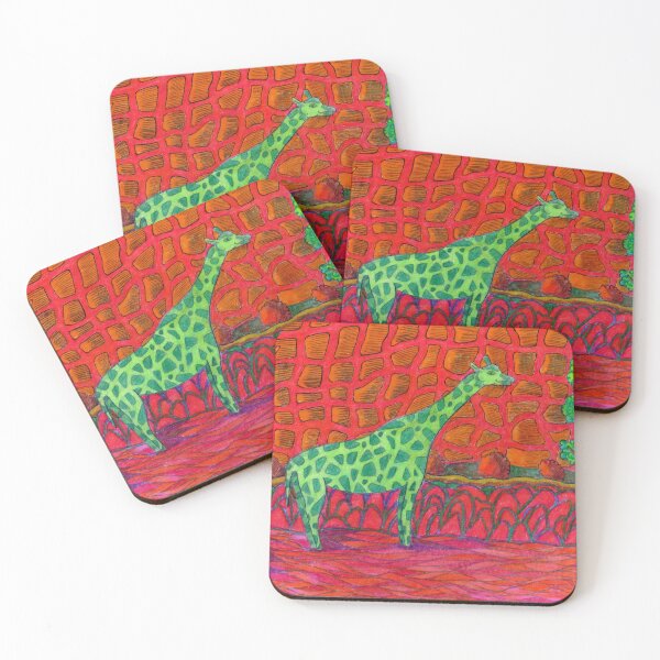 Item preview, 584 -  LAND OF THE GREEN GIRAFFE (No. 2) - DAVE EDWARDS - COLOURED PENCILS - 2021 designed and sold by BLYTHART.