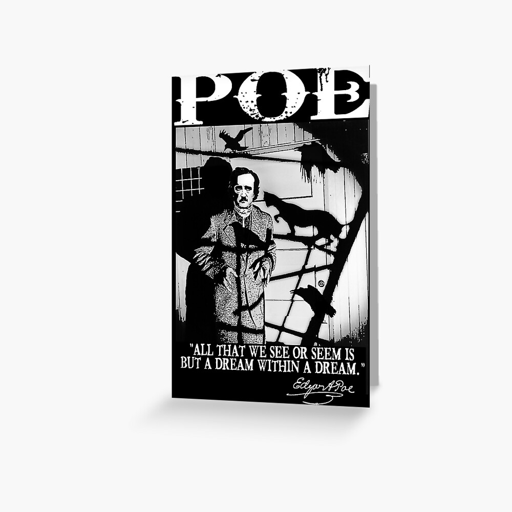 EDGAR ALLAN POE Greeting Card