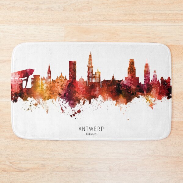 Item preview, Antwerp Belgium Skyline designed and sold by ArtPrints.