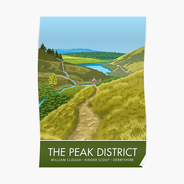 The Peak District, William Clough, Derbyshire Poster