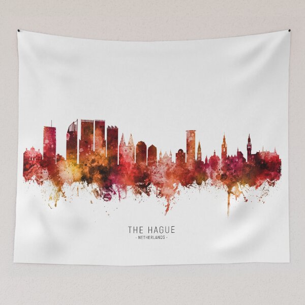 Item preview, The Hague Netherlands Skyline designed and sold by ArtPrints.