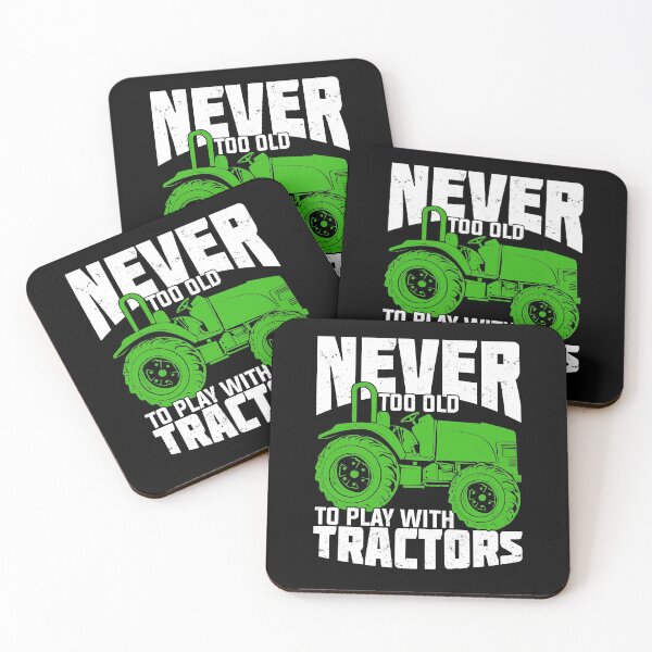 Item preview, Never Too Old To Play With Tractors Farmer Gift designed and sold by Marcid95.
