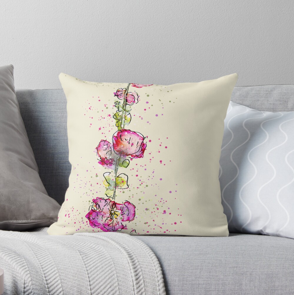 Item preview, Throw Pillow designed and sold by ClareWalkerArt.