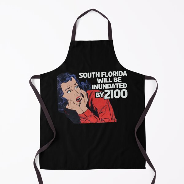Item preview, Vintage Florida inundated Climate Change Scared Woman Gift designed and sold by TheAplus.