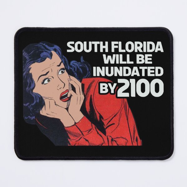 Item preview, Vintage Florida inundated Climate Change Scared Woman Gift designed and sold by TheAplus.