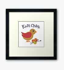 Knit Chick Framed Print
