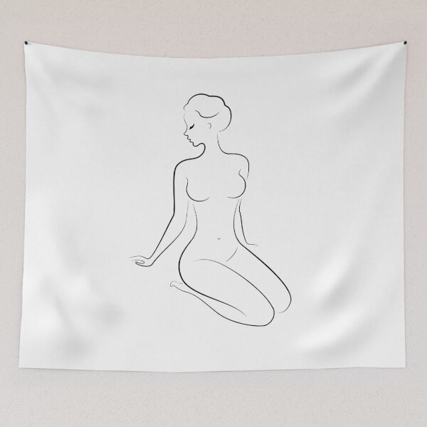 Item preview, Kneeling nude with receding hands designed and sold by randomorder.