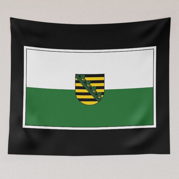 Item preview, SAXONY State Flag, Gifts, Masks, Stickers & Products (GF) designed and sold by mpodger.