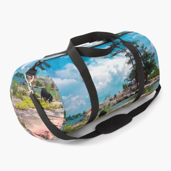 Item preview, View From Bird Roost Island (Teal & Pink) designed and sold by SaraMargolis.