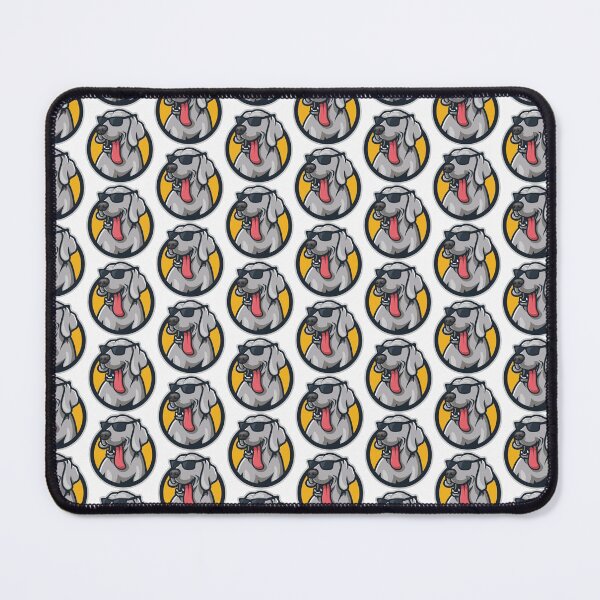 Item preview, Sunglasses Weimaraner Dog Yellow Background designed and sold by AndApArt.