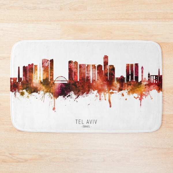 Item preview, Tel Aviv Israel Skyline designed and sold by ArtPrints.