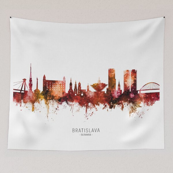 Item preview, Bratislava Slovakia Skyline designed and sold by ArtPrints.