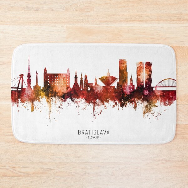 Item preview, Bratislava Slovakia Skyline designed and sold by ArtPrints.