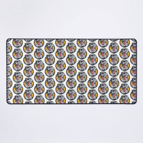 Item preview, Sunglasses Weimaraner Dog Yellow Background designed and sold by AndApArt.
