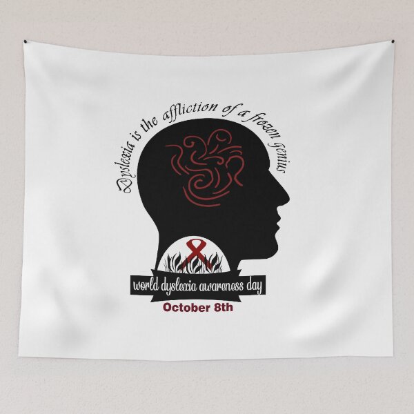 Item preview, world dyslexia awareness day designed and sold by Kenvis-edu.