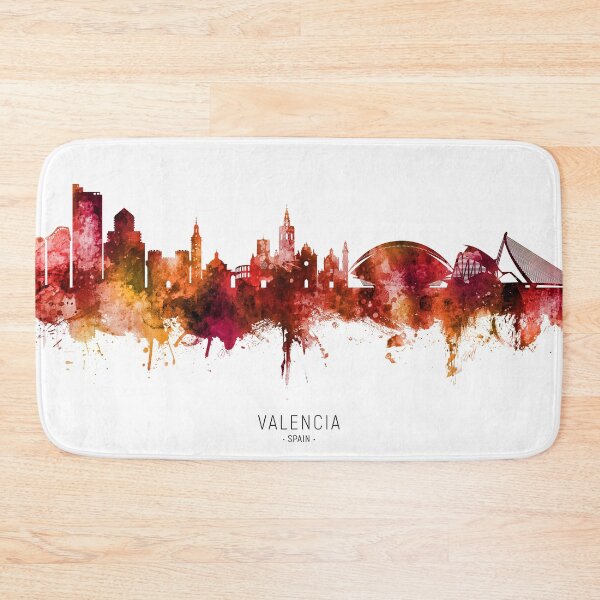 Item preview, Valencia Spain Skyline designed and sold by ArtPrints.