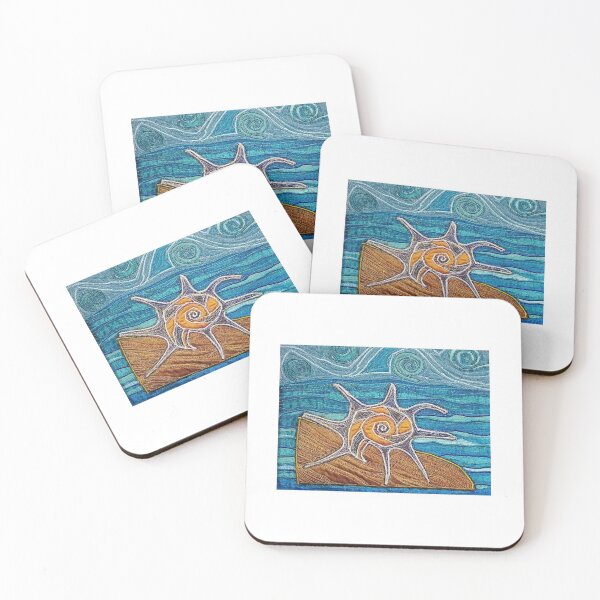 seashell Coasters (Set of 4)