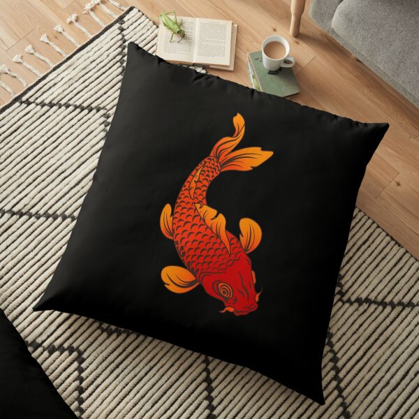 Sanshoku Koi Floor Pillow