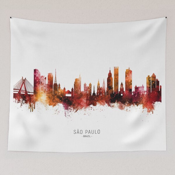 Item preview, São Paulo Skyline Brazil designed and sold by ArtPrints.