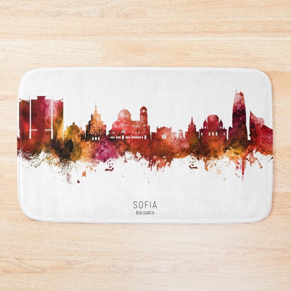 Item preview, Sofia Bulgaria Skyline designed and sold by ArtPrints.