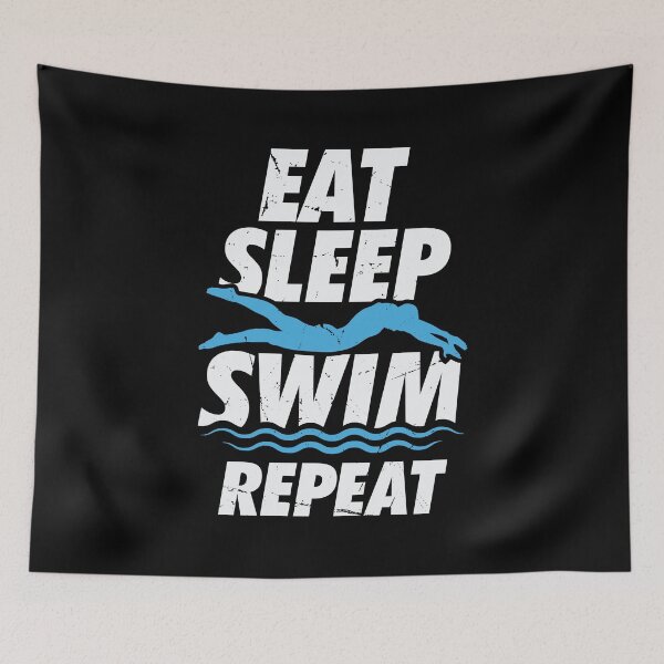 Item preview, Eat Sleep Swim Repeat Swimming Swimmer Gift designed and sold by Marcid95.