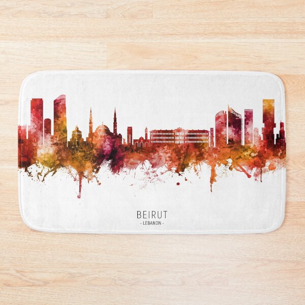 Item preview, Beirut Lebanon Skyline designed and sold by ArtPrints.