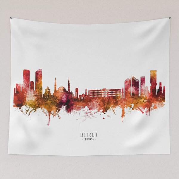 Item preview, Beirut Lebanon Skyline designed and sold by ArtPrints.
