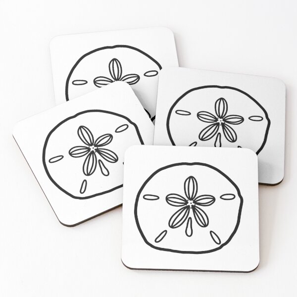 Item preview, Sand Dollar Seashell Simple Line Drawing designed and sold by makesbymiss.
