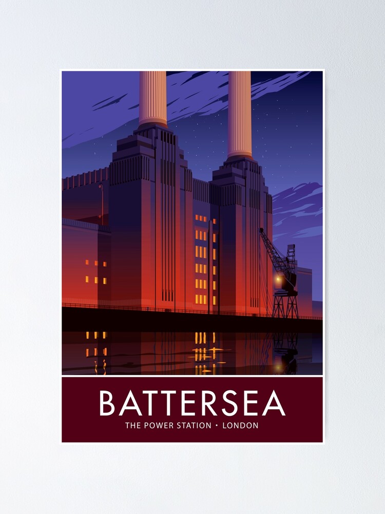 Alternate view of Battersea Power Station Poster