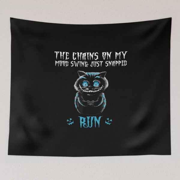 Item preview, The Chain On My Mood Swing Just Snapped Run Cat Halloween designed and sold by sharpssmine.