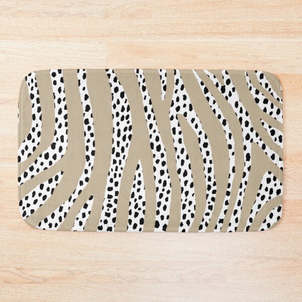 Item preview, Dalmatian Polka Dot Spots and Zebra Stripes (black/white/tan) designed and sold by Design Minds Boutique.
