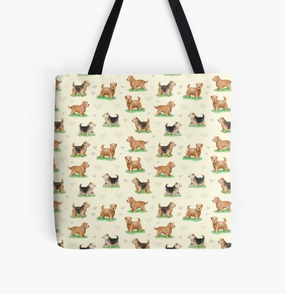 Le Terrier de Norfolk Tote bag doublé