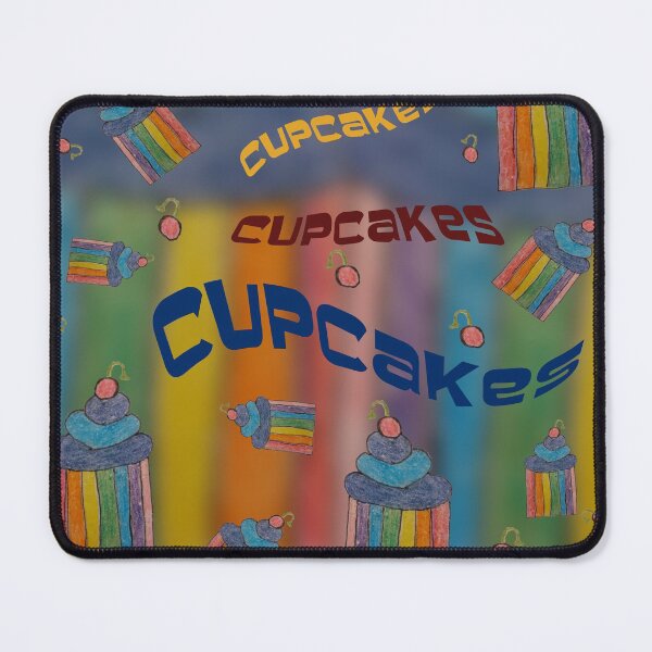 Item preview, Fabulous falling rainbow cupcakes with cherries designed and sold by CJSCRAFTS.