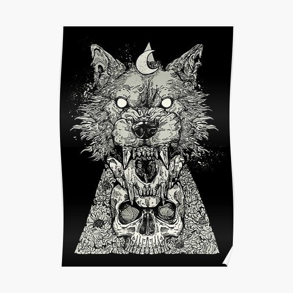 Shape Shift Black Poster