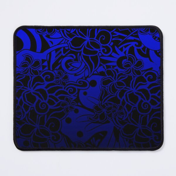 Item preview, Hawaiian Tiare Midnight Blue Gradient Abstract Print designed and sold by sunnthreads.