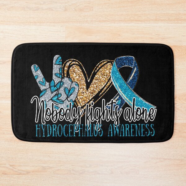 Item preview,  Peace love cure nobody fights alone Hydrocephalus Awareness - hydrocephalus awareness  designed and sold by Designs Of all kinds.