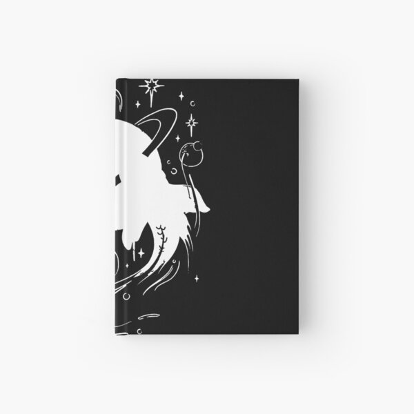 White Ornate Koi Hardcover Journal
