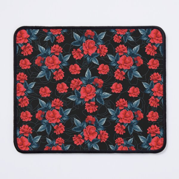 Item preview, Beautiful Roses Floral Pattern - Red and Black designed and sold by GDCdesigns.