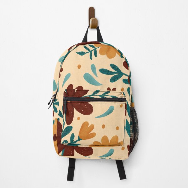 Item preview, Fall Florals in Burgundy, Golden Yellow, and Teal Blue Pattern designed and sold by Lavender Mint Graphics.