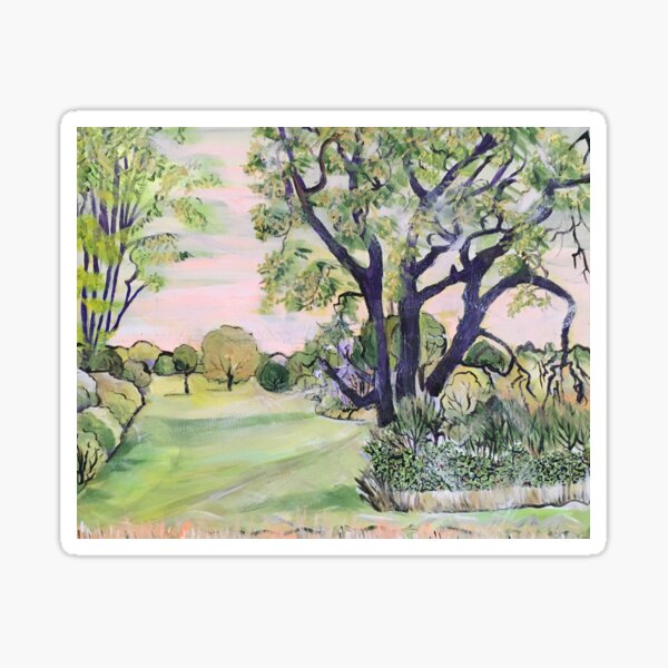A Panoramic View Over Windsor Great Park Sticker